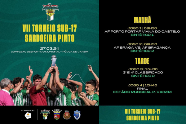 AF Braga participa no VII Torneio Sub17 Sardoeira Pinto